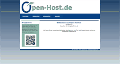 Desktop Screenshot of open-host.de