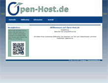 Tablet Screenshot of open-host.de